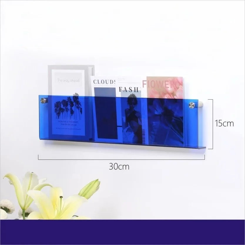 Acrylic Wall Magazine Rack