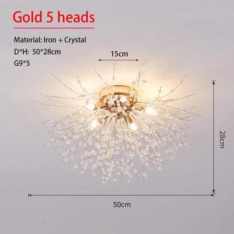 Dandelion Crystal Sputnik Chandelier