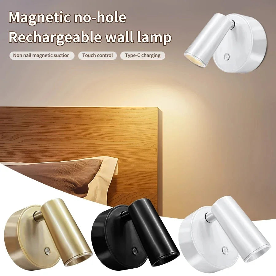 Touch Sensor USB Rechargeable LED Wall Lamp