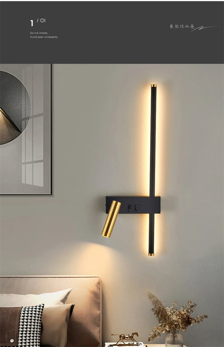 Wall lamp Nordic modern creative led simple living room sofa background