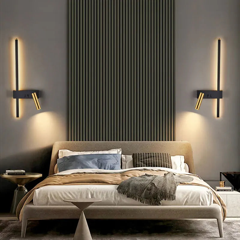 Minimalist Black and White Wall Lamp