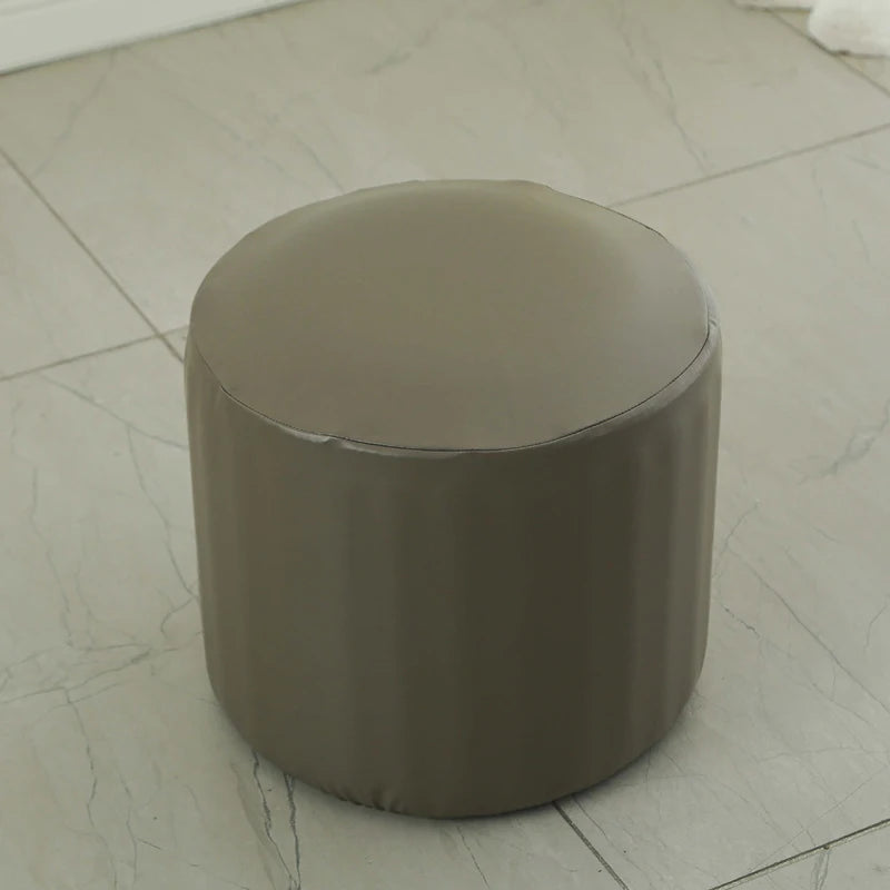 Stretch PU Leather Ottoman Cover