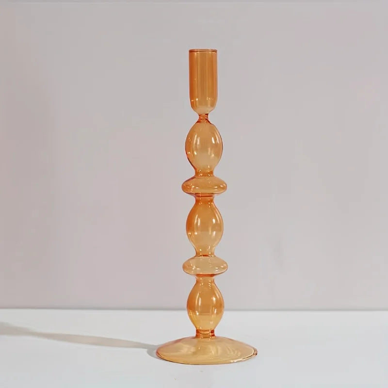 Nordic Glass Candle Holder Vase