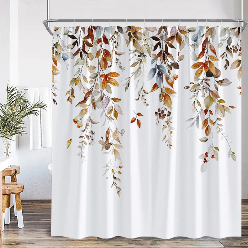 Watercolour Botanical Shower Curtain