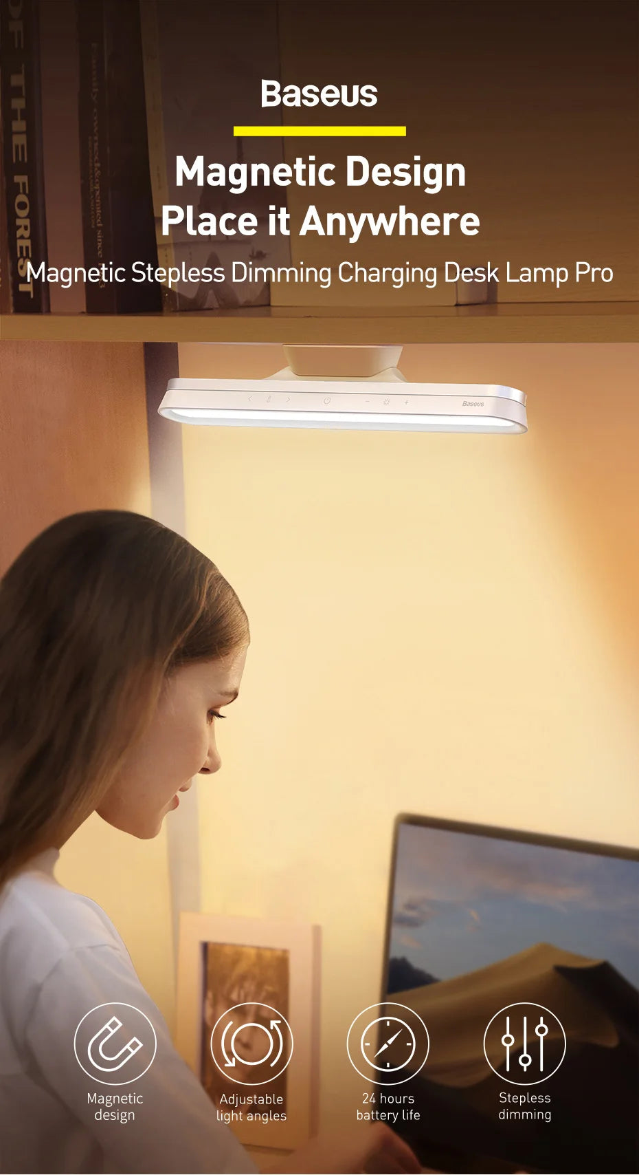 Baseus Magnetic Desk Light Bar