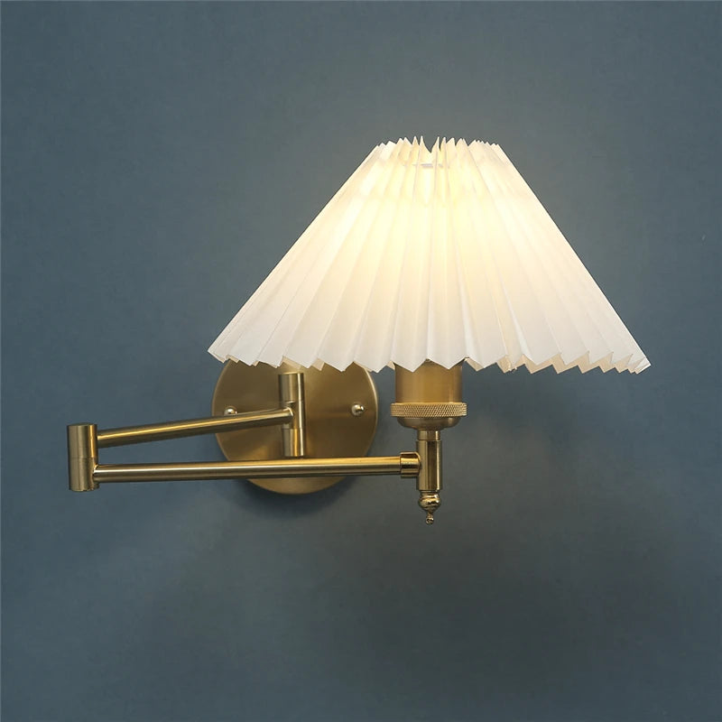 Folding Rocker Arm Wall Lamp