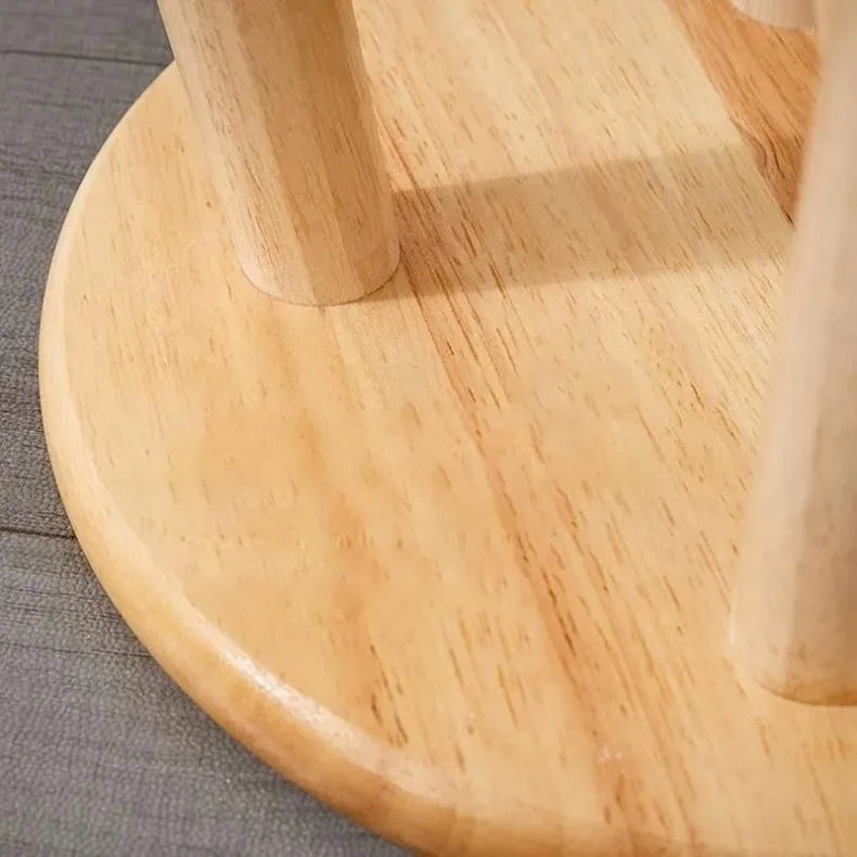 Solid Wood Small Round Stool