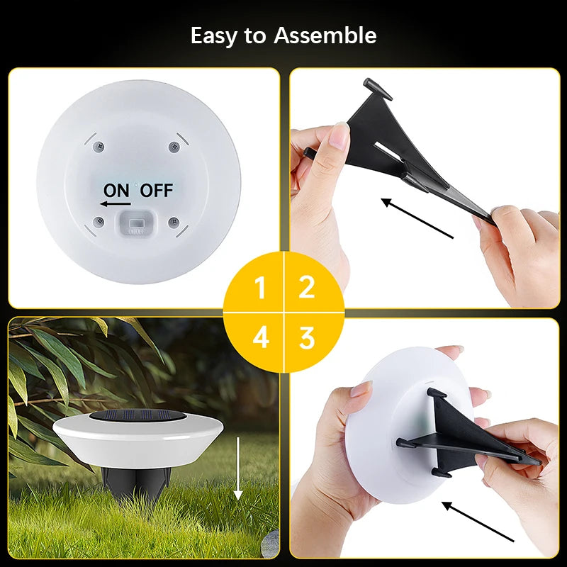 Solar Disk Pathway Lights