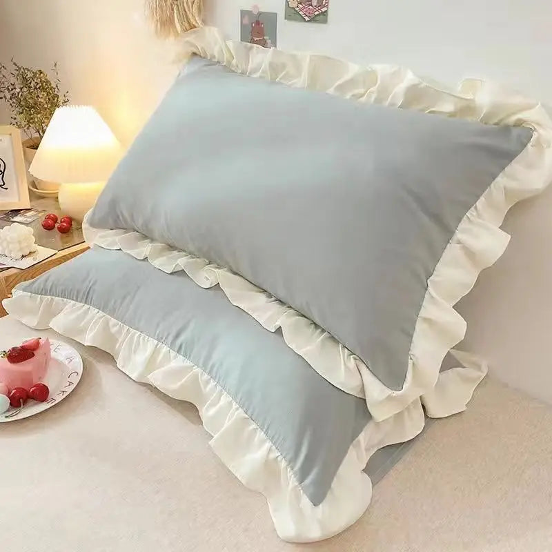 Princess Pillowcases With Ruffles Multiple Sizes Pillow Cover Comfortable