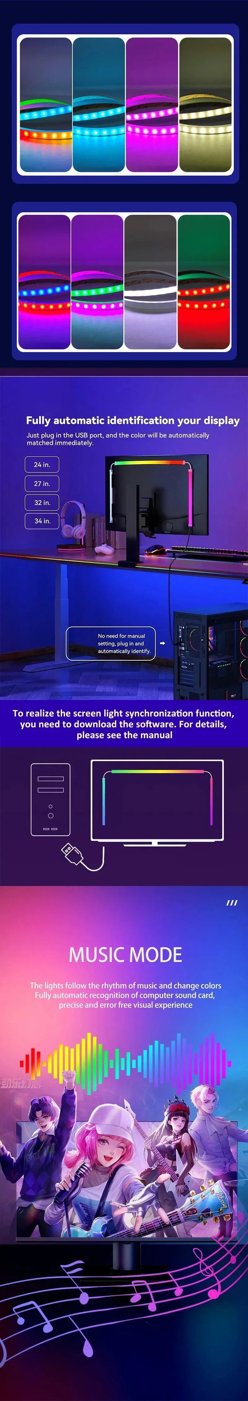 Smart Ambient Monitor Backlight