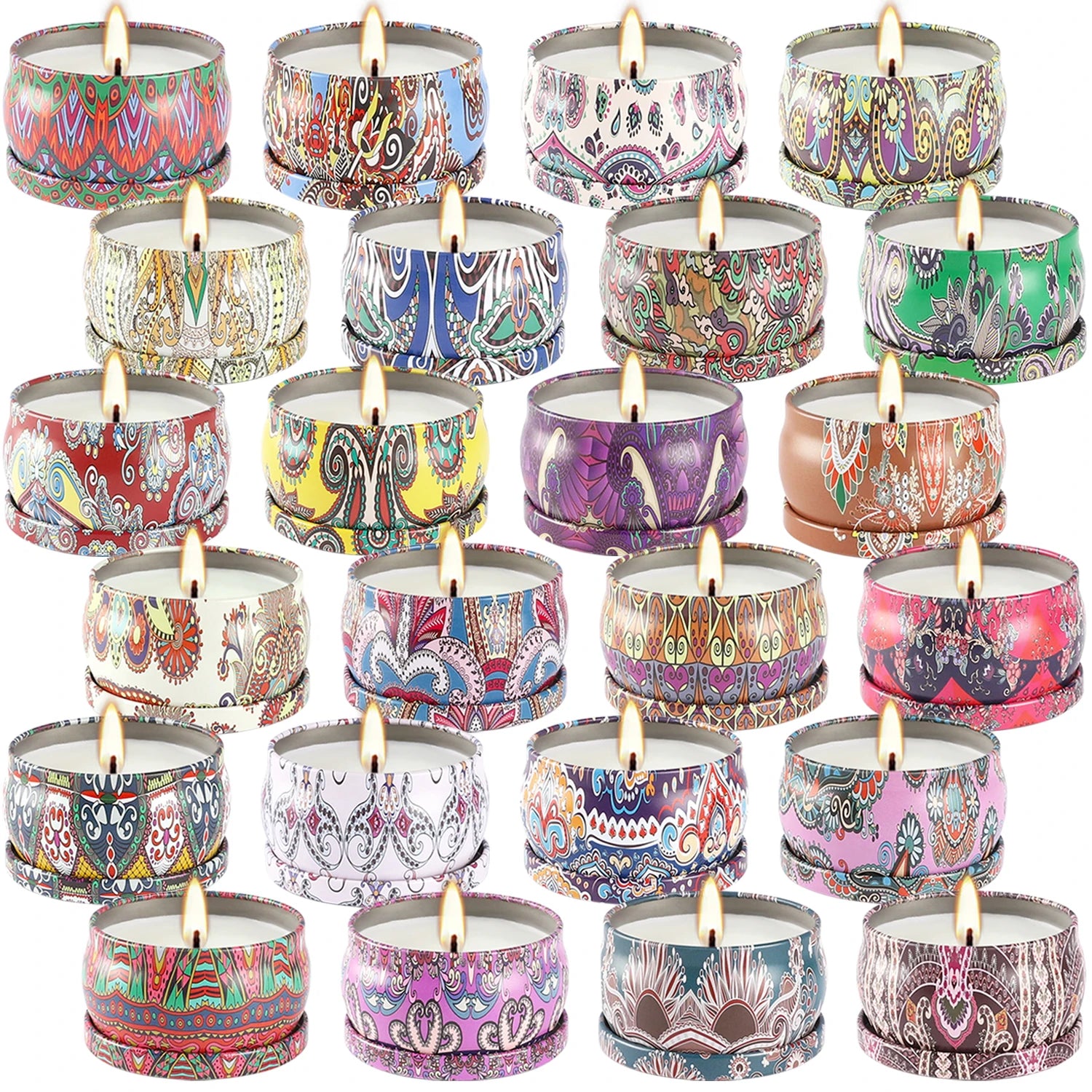 24 Packs of Chinese Classical Scented Candles, Parties, Celebrations