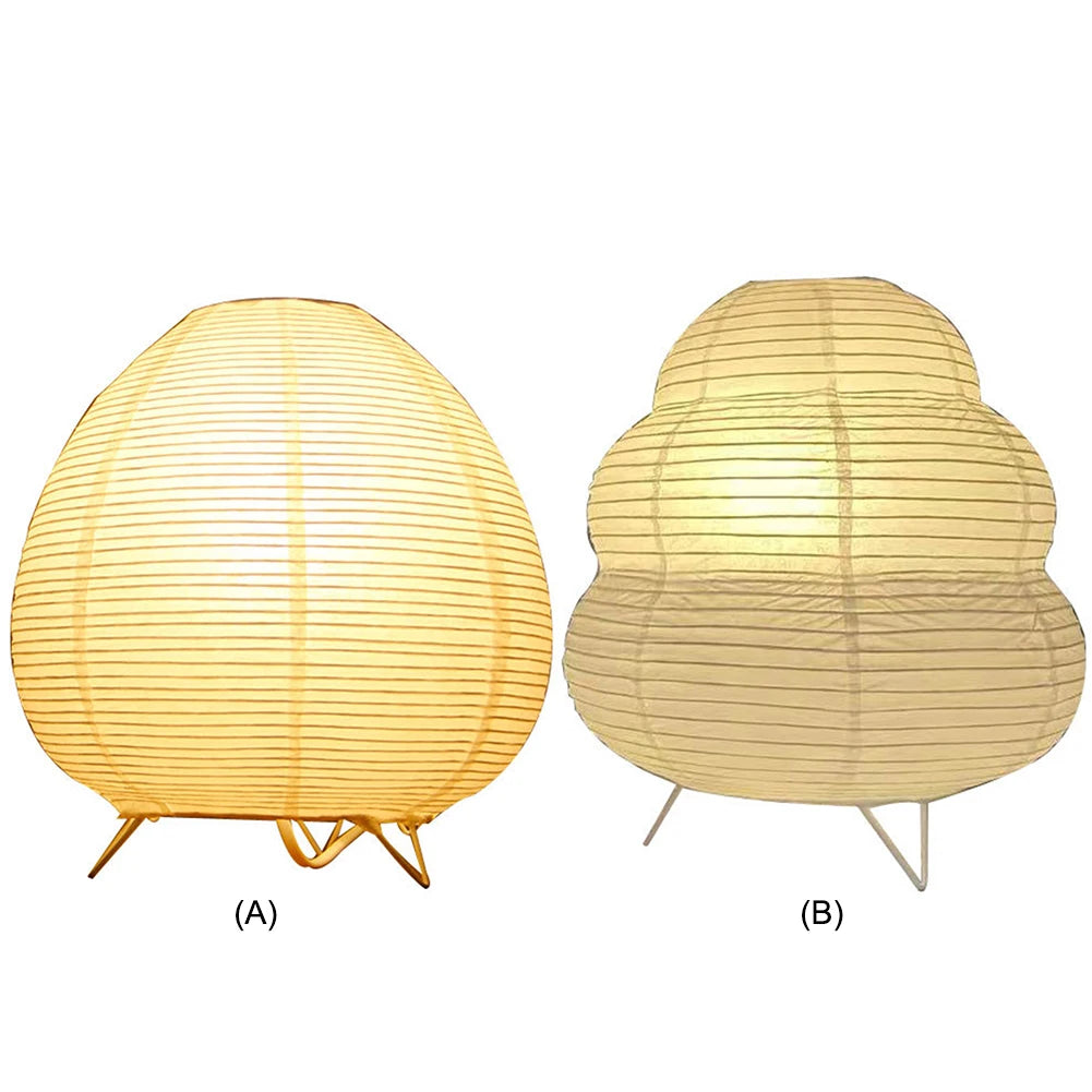Rice Paper Bedside Lantern Lamp