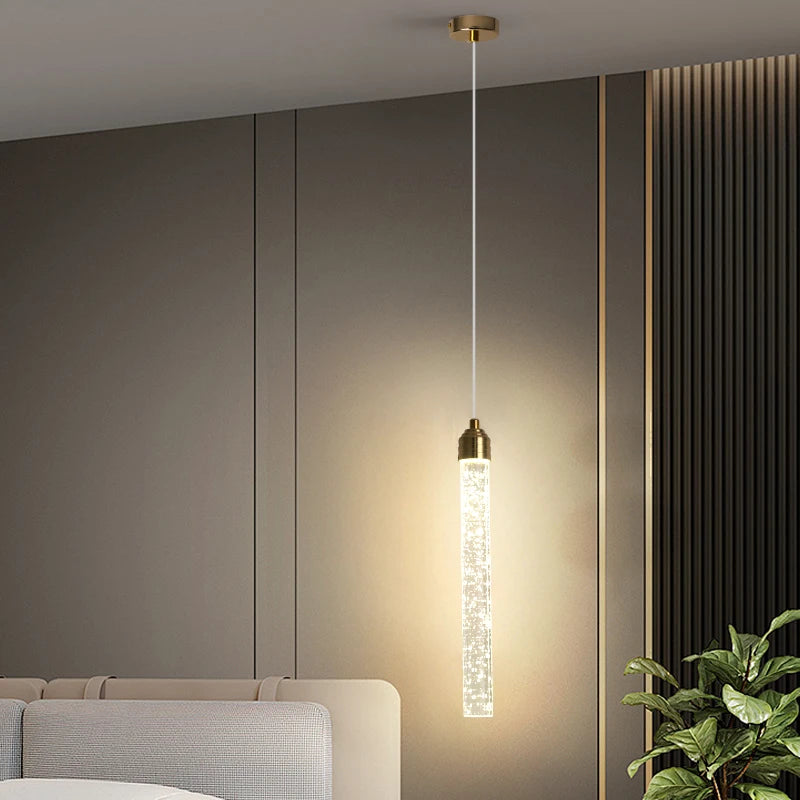 Luxury Gold Crystal Pendant Light
