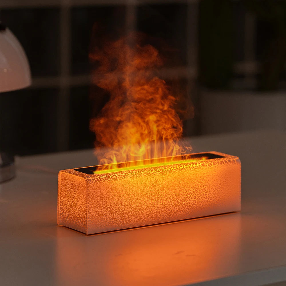 Essential Oil Aroma Diffuser Flame Air Humidifier Ultrasonic Cool Mist