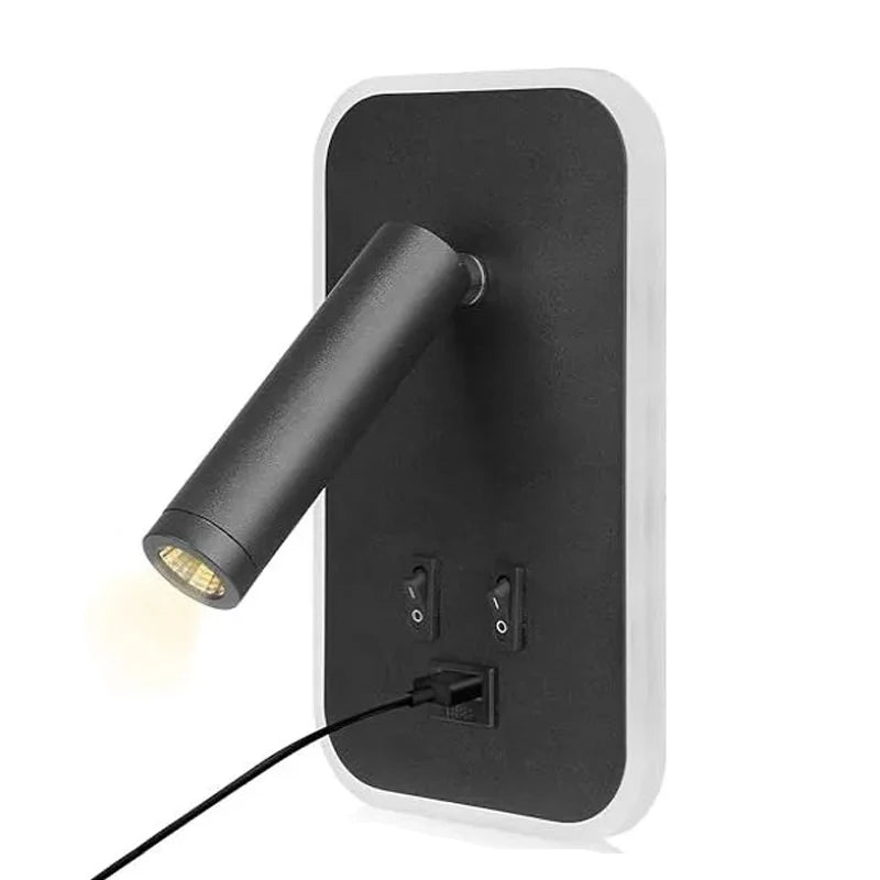 LED Wall Lamp With USB Charging Port