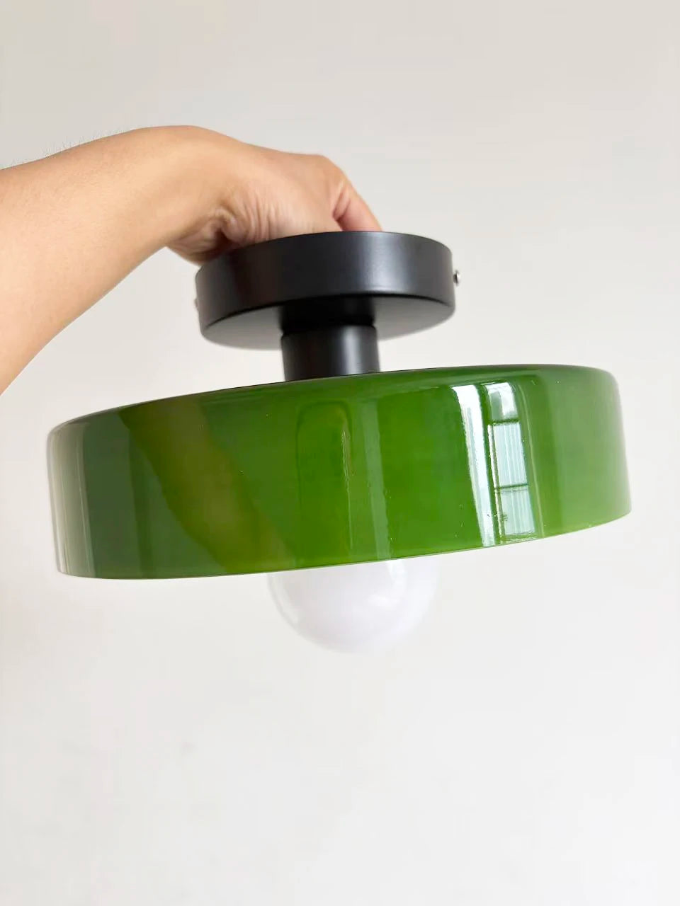 Nordic Vintage Glass Globe Ceiling Light