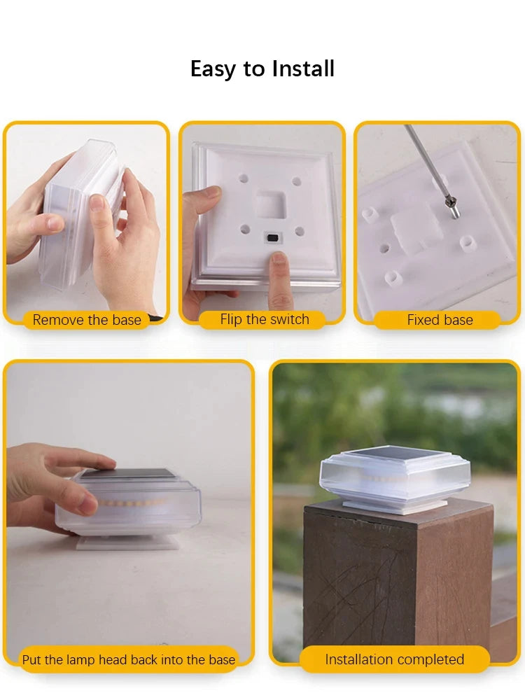 Solar Post Cap Light