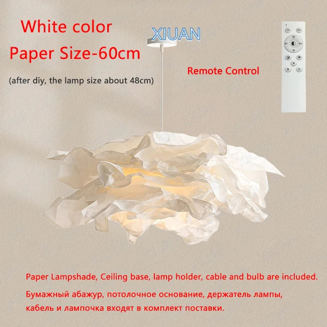 Minimalist Paper Pendant Chandelier