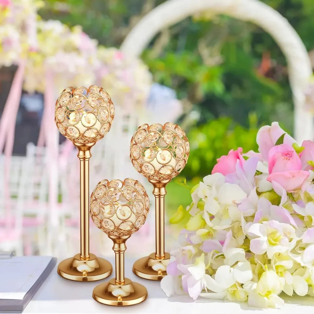 Crystal Tealight Candle Holders