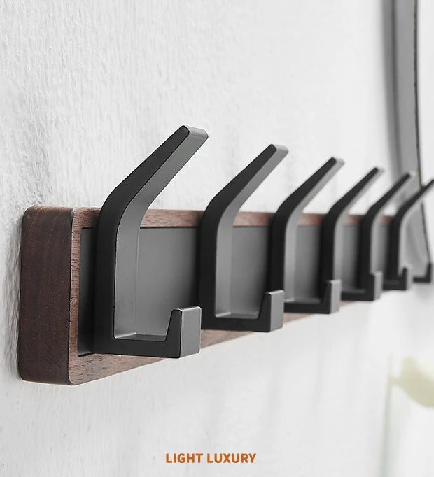 Walnut Wood Wall Coat Hook