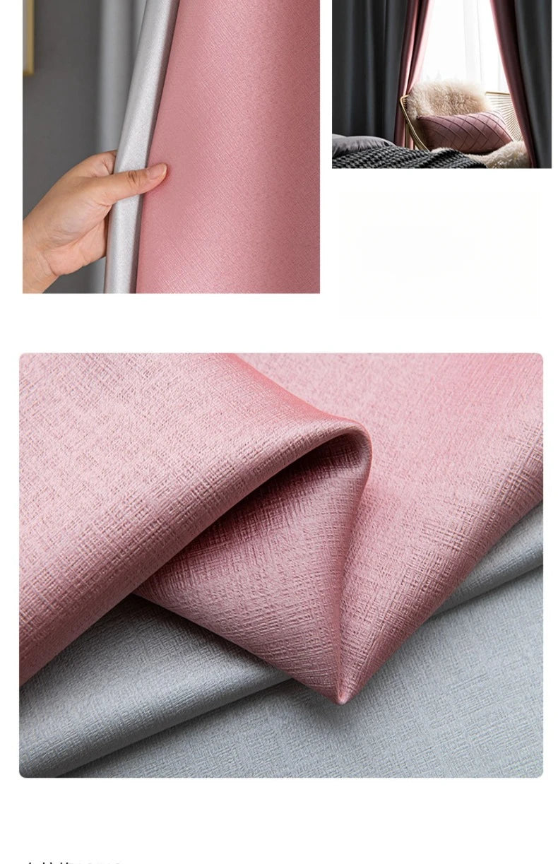 Modern Thermal Insulated Noise Reducing 100% Blackout Curtains