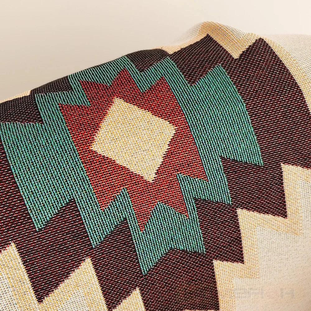 Aztec Fringe Throw Blanket