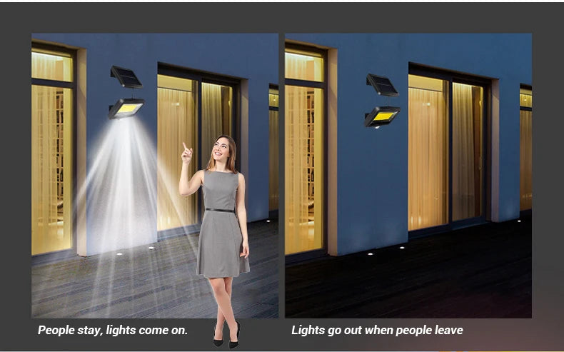 Solar Motion Sensor COB Wall Light