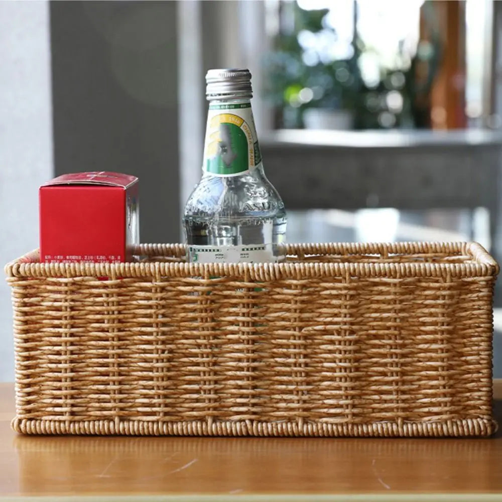 Woven Rectangular Storage Basket