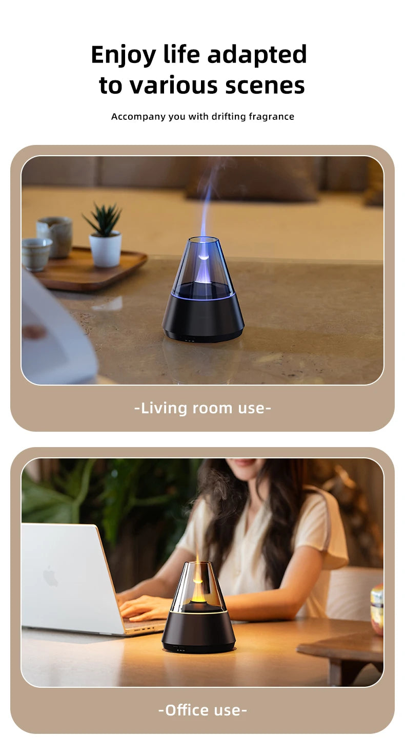 New Air Humidifier Home Colorful Lamp Usb Charge Essential Oil Spray