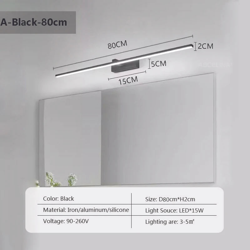 Long Strip LED Mirror Light