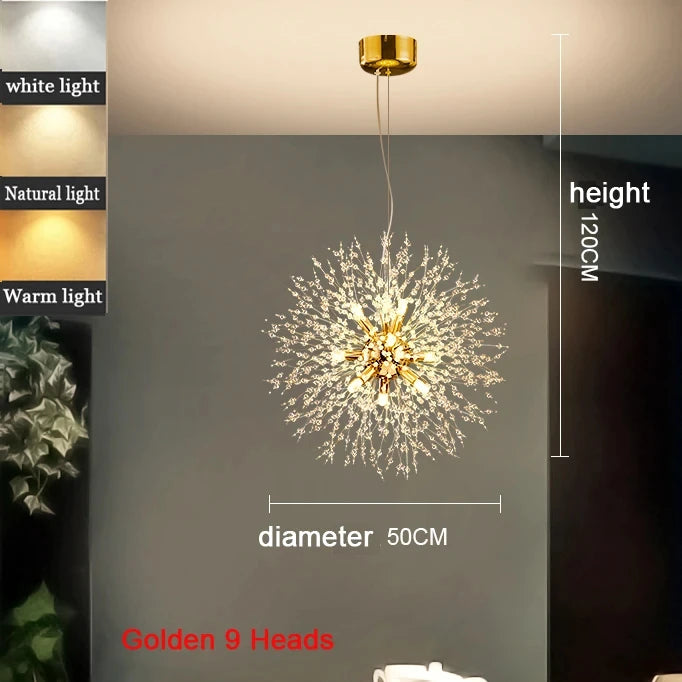 Dandelion LED Sputnik Pendant Light
