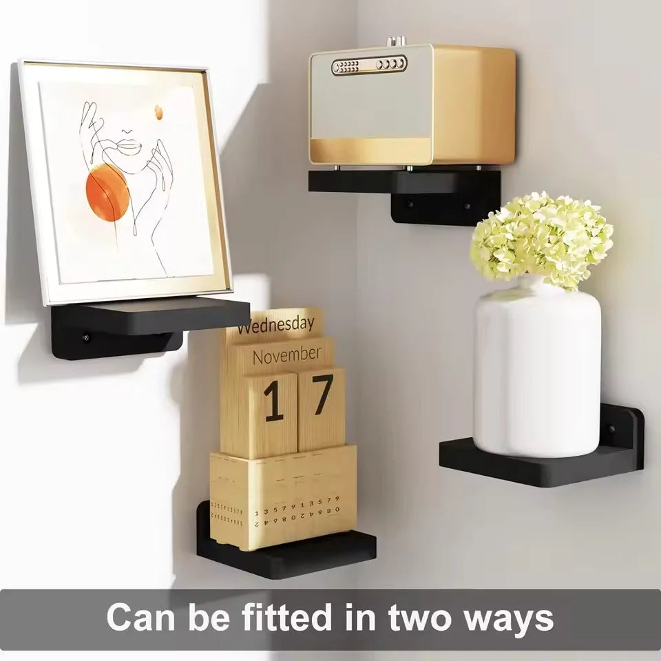 White Floating Wall Shelves, Set of 2 or 4