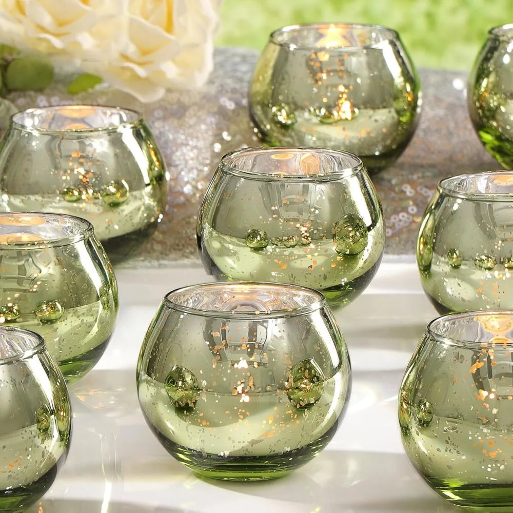 Mercury Glass Votive Candle Holders