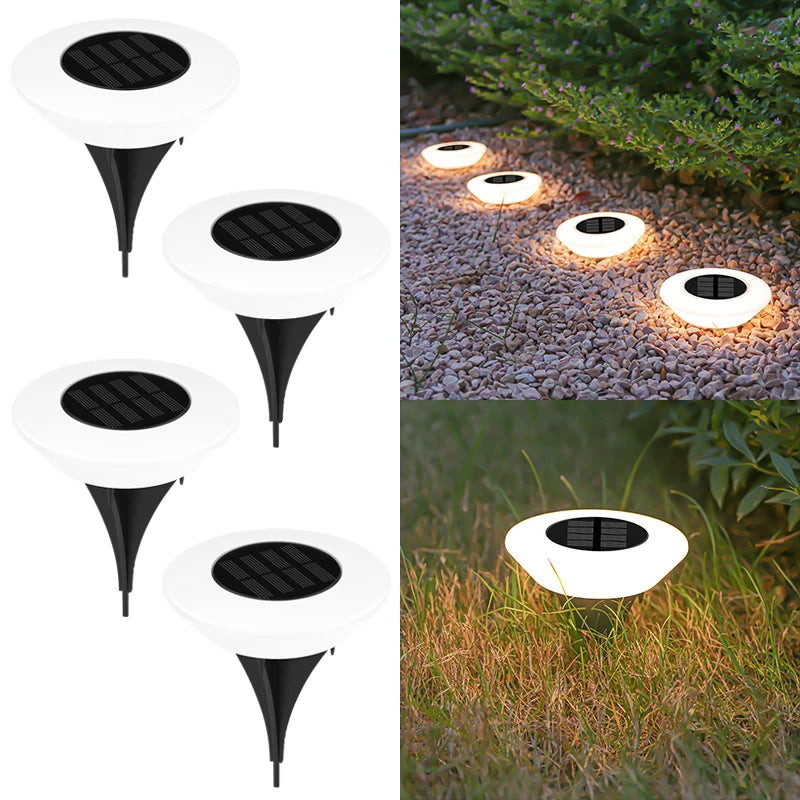 Solar Disk Pathway Lights