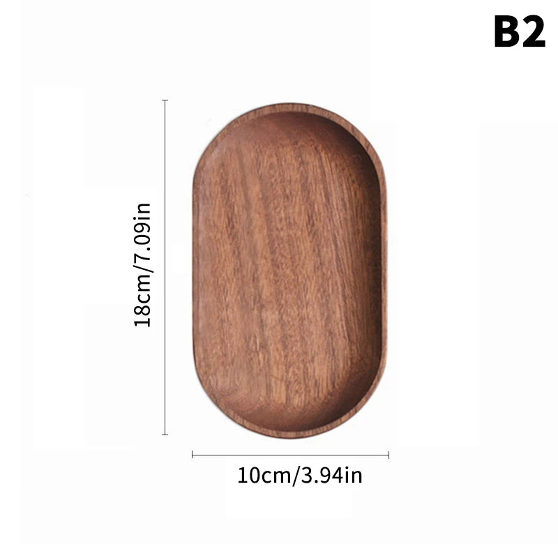 Wooden Serving Trays Oval Wood Tray Platters for Serving
