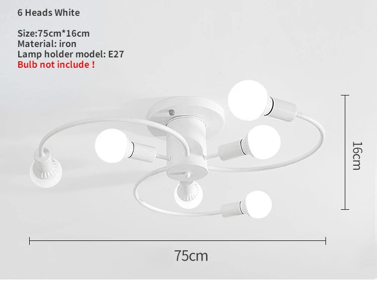 Modern Iron Ceiling Chandelier