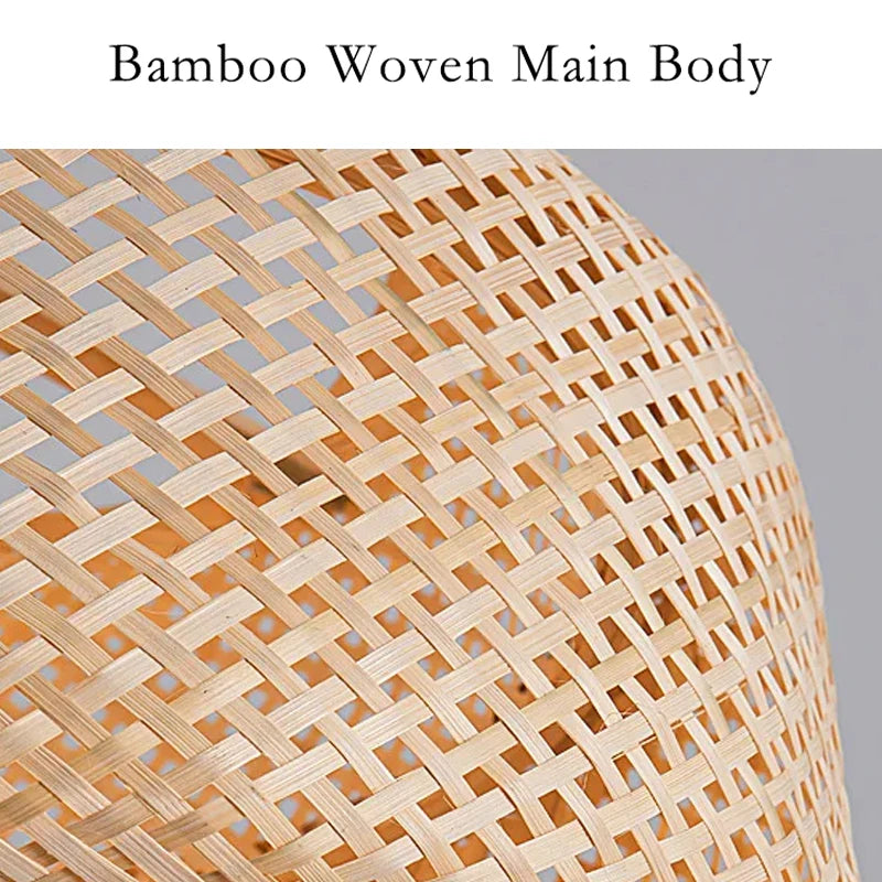 Hand Woven Bamboo Pendant Light