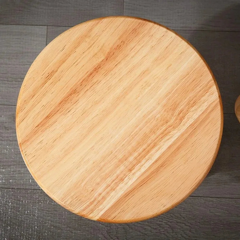 Solid Wood Small Round Stool