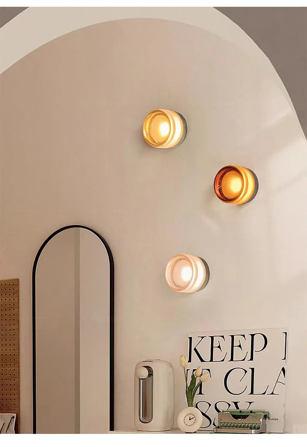 Amber Jelly Decorative Wall Sconce