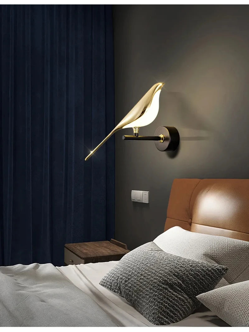 Magpie Bird Wall Lamp