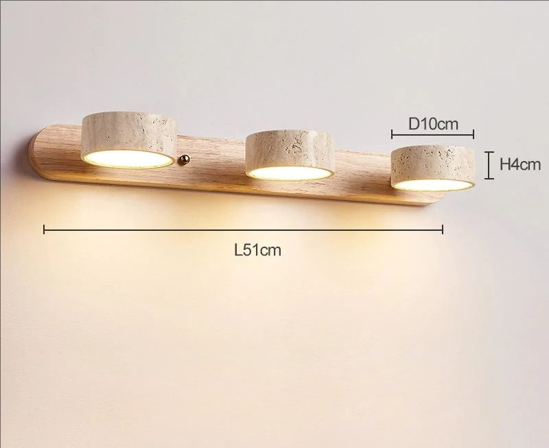 Travertine Stone Vanity Light