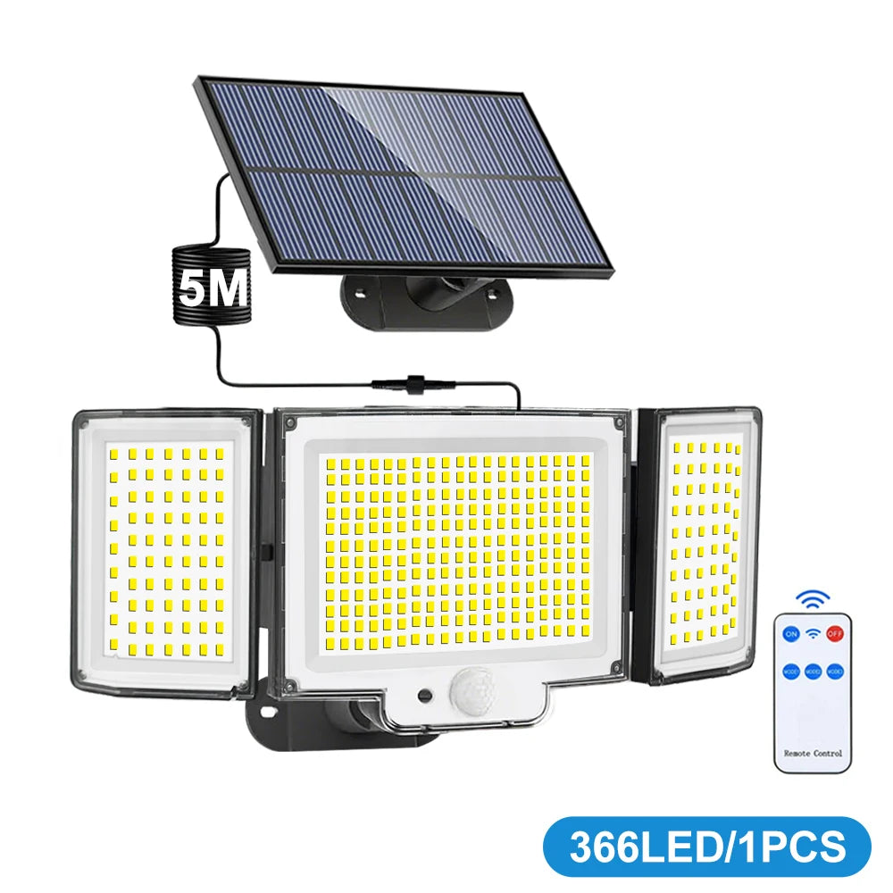 Solar Security Flood Light Motion Sensor