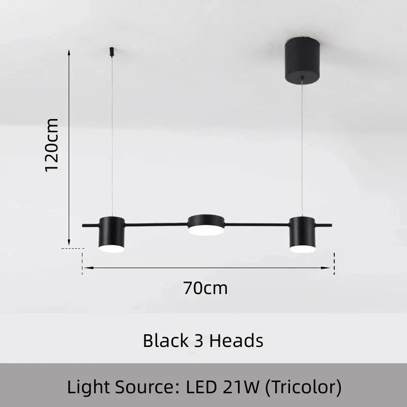 Modern LED Dimmable Multi-Head Chandelier