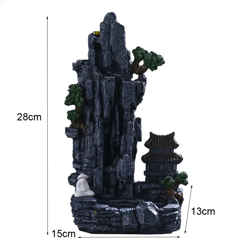 Micro Landscape Waterfall Backflow Incense Burner