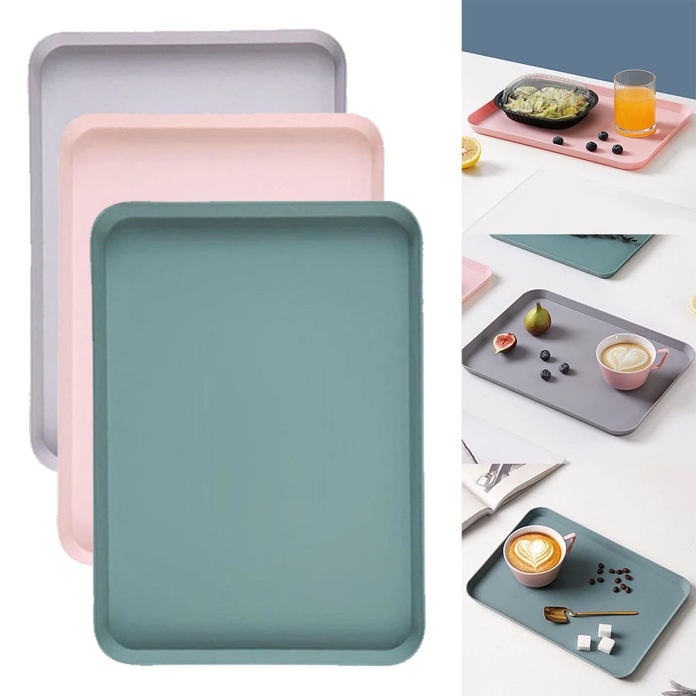Rectangular Serving Tray Square Tray Anti Slip Scratch Resistant