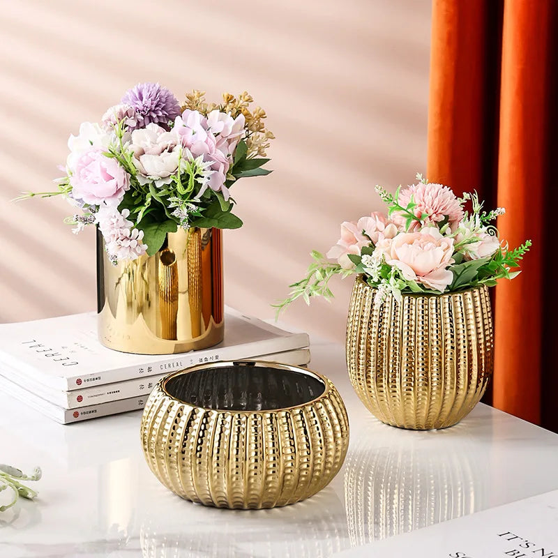 Nordic Geometric Ceramic Planter