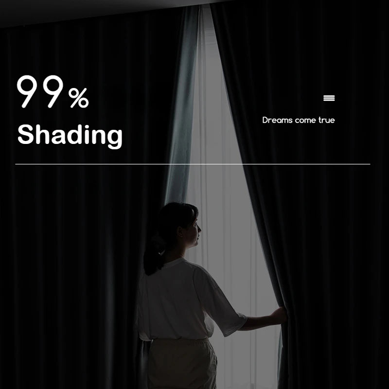 Modern Thermal Insulated Noise Reducing 100% Blackout Curtains