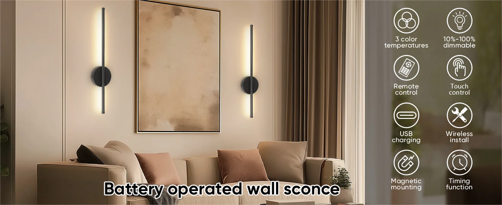 Cordless Dimmable Picture Sconce with Remote