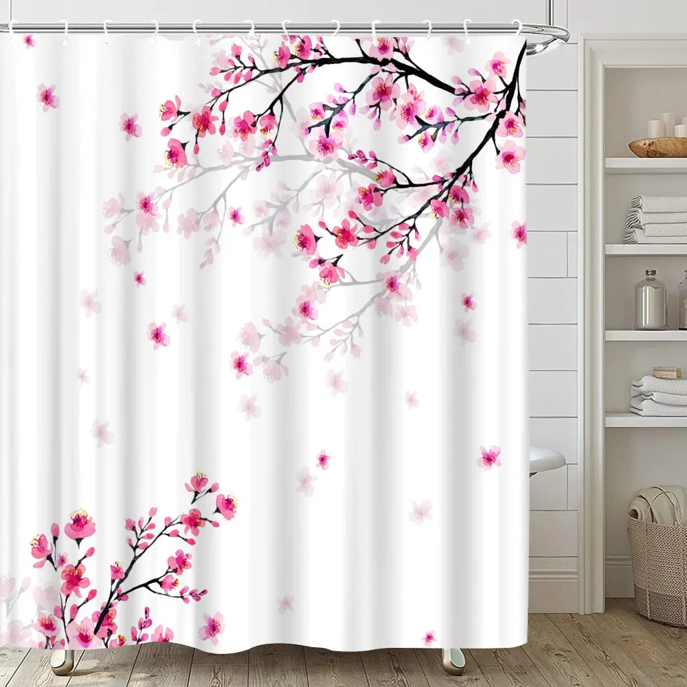 Japanese Sakura Shower Curtain