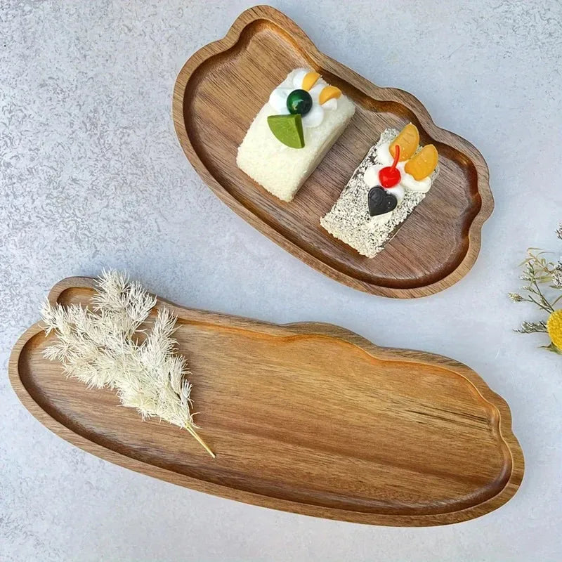 Japanese Acacia Wood Serving Tray